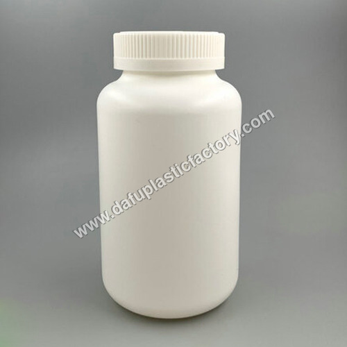 Plastic Products HDPE 500ml Pill Tablet Plastic Vitamin Bottle with Caps