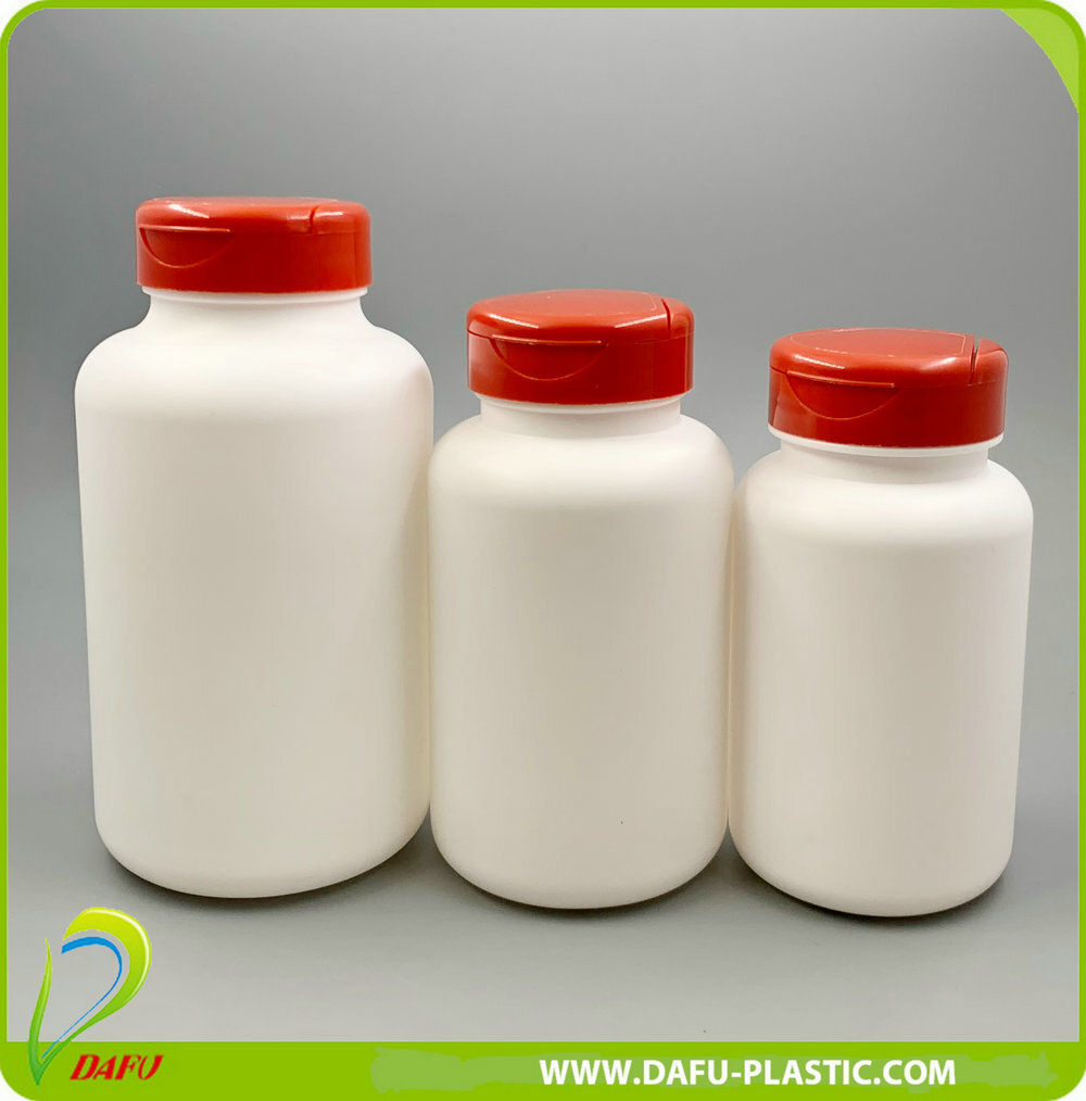 Plastic Products HDPE 500ml Pill Tablet Plastic Vitamin Bottle with Caps