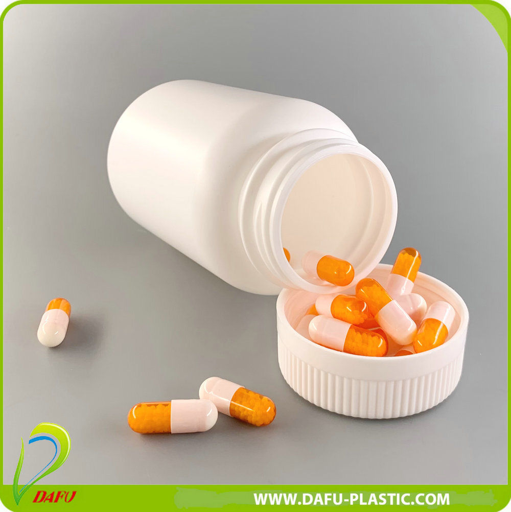 Plastic Products HDPE 500ml Pill Tablet Plastic Vitamin Bottle with Caps