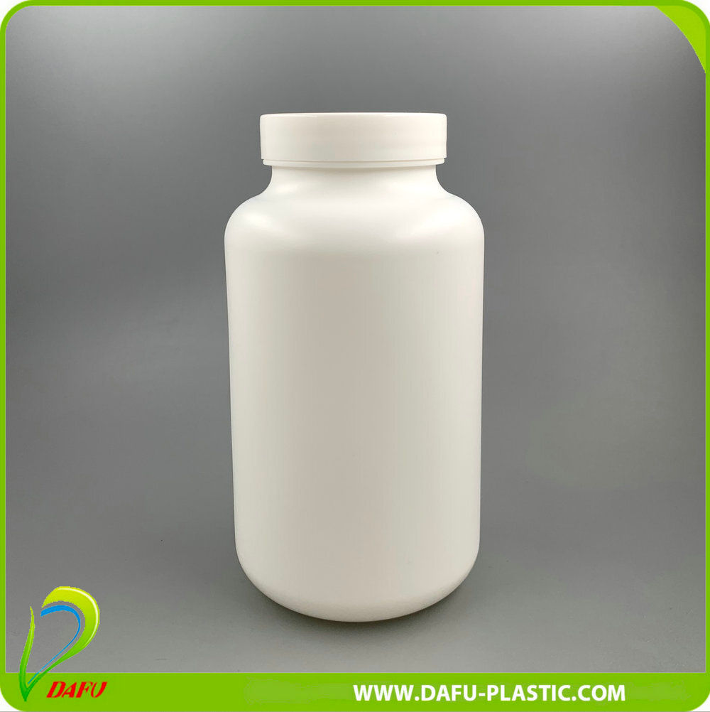 Plastic Products HDPE 500ml Pill Tablet Plastic Vitamin Bottle with Caps