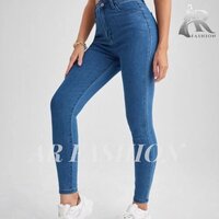 Stretch Denim Jeans - 40 Inch Length, Light Wash Skinny Fit | Features: Anti Uv, Anti Wrinkle, Breathable, Quick Dry, Washable, Plus Size
