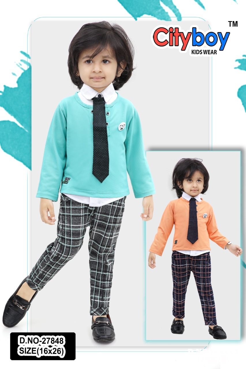 Boys Designer T Shirt With Pant
