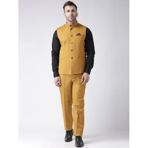 Men Yellow Waistcoat