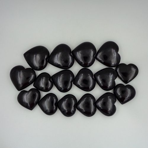 Easy To Clean Black Tourmaline Hearts For Home Decoration