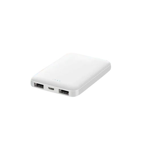 White 5000 Mah Mini Power Bank