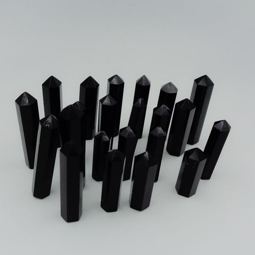 Easy To Clean Black Tourmaline Small Pencils For Home Decoration