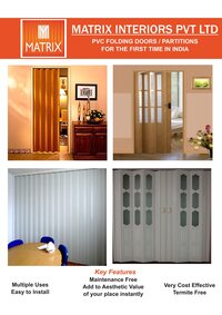 PVC Folding Plain Door