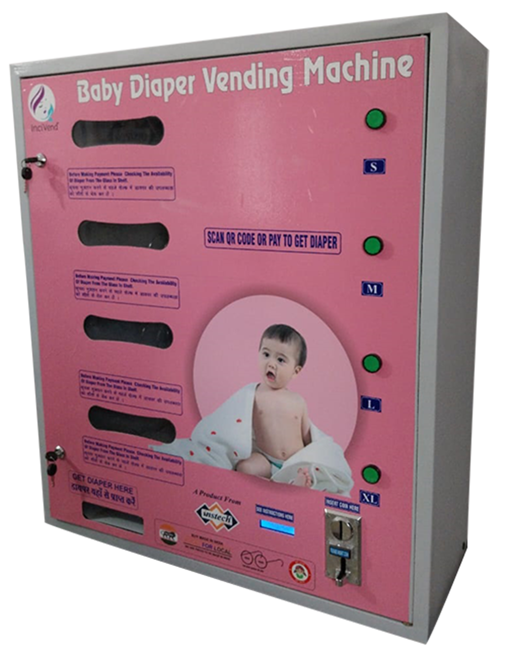 Baby Diaper Vending Machine