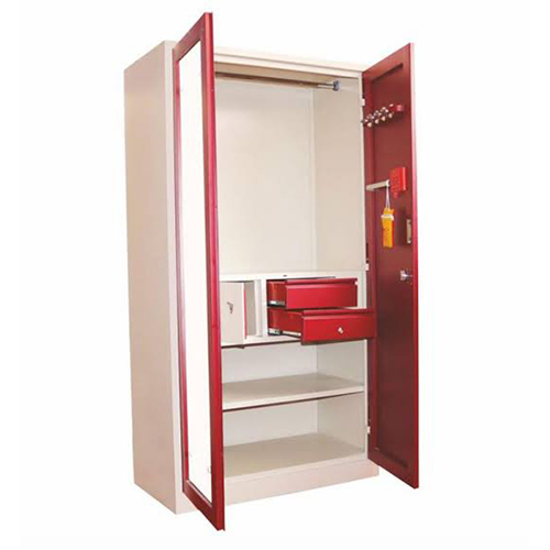 Glass Double Door Metal Cupboards