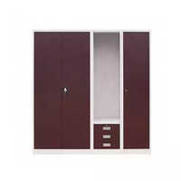 Eco-friendly Brown 3 Door Bedroom Cupboards