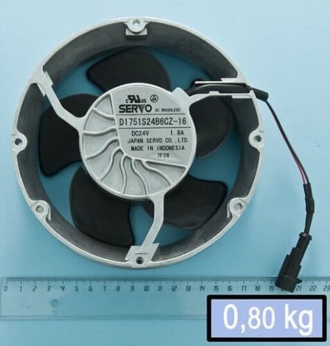 D1751S24B6Cz-16 Fan Axial Weight: 0.8 Kg  Kilograms (Kg)