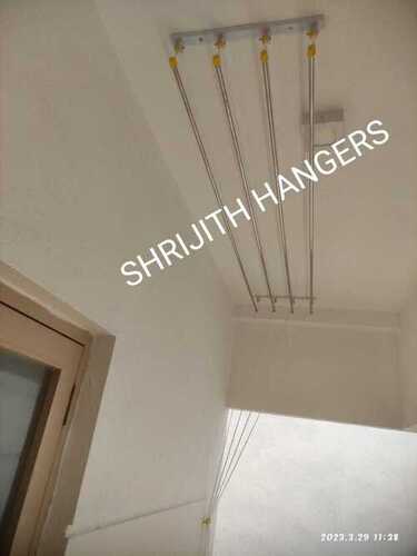 Ceiling mounted pulley type cloth drying hangers in Parappana Palakad