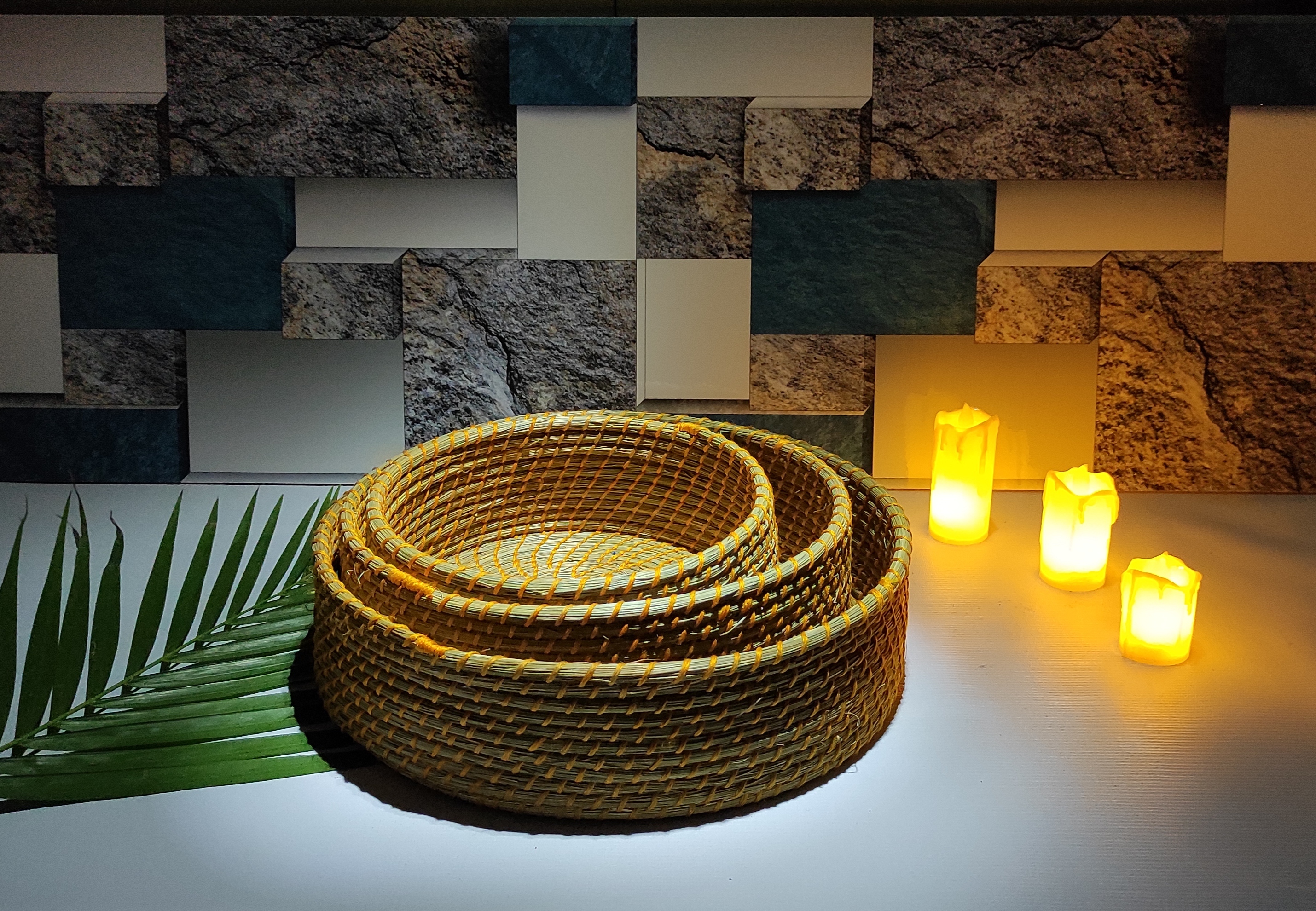 Sabai Grass Woven Tray