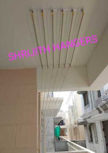 Ceiling mounted pulley type cloth drying hangers in Pallatheri Palakad