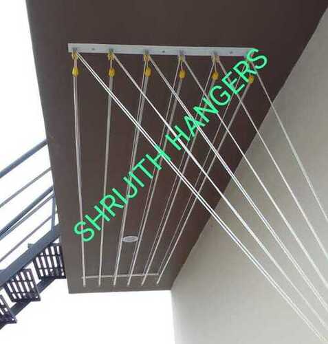 Ceiling mounted pulley type cloth drying hangers in Eruthenpathy Palakad