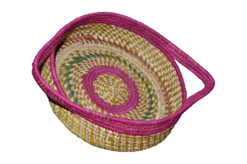 Sabai Grass Handicraft Tray Size: 10 Inch