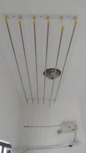 Ceiling mounted pulley type cloth drying hangers in Walaiyar Palakad