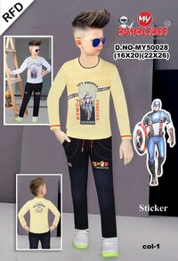 Boys Full Sleeve T Shirt With Pant