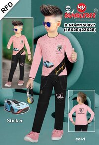 Boys Full Sleeve T Shirt With Pant