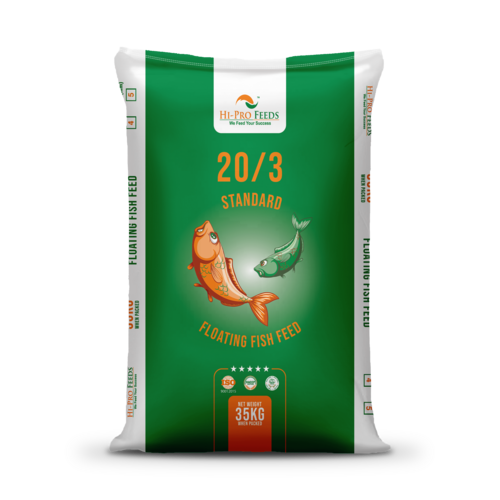 Floating Fish Feed - 4mm Pellet Size | 35kg, Balanced Nutrition for Big Fish, Prevents Water Pollution, Maintained by International Experts