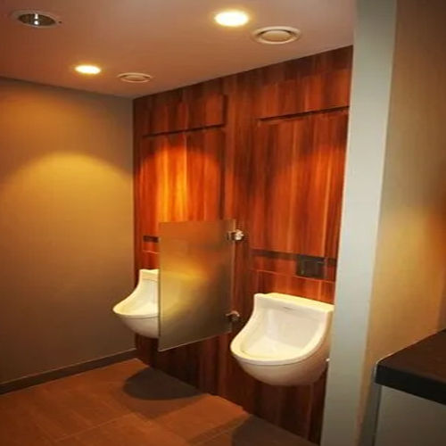 Glossy Glass Urinal Partition