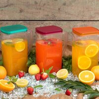 RESISTANT GLASS JUG FOR JUICE MILK COLD OR HOT BEVERAGES (2408A)