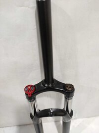 BICYCLE SUSPENSION FORK 26 INCH 38  MM 195 THREADLESS (LOCKOUT)