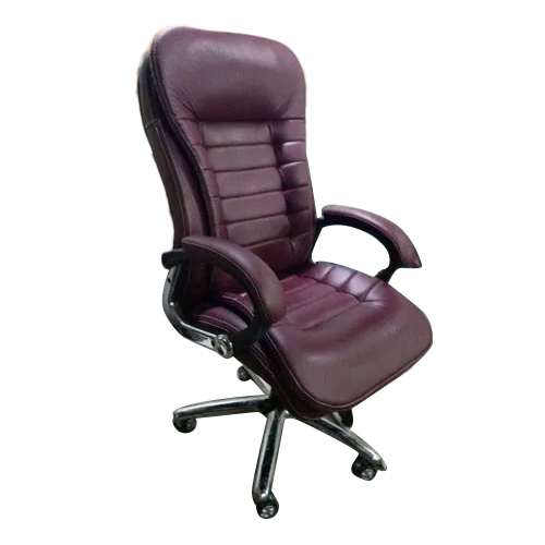 Boss Chair - Leather and ABS Plastic, Modern Design with Iron Frame