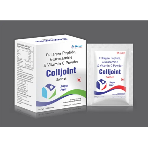 Collagen Peptide Glucosamine And Vitamin C Powder Sachet