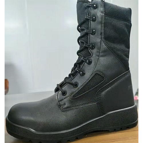 black color military jungle boots