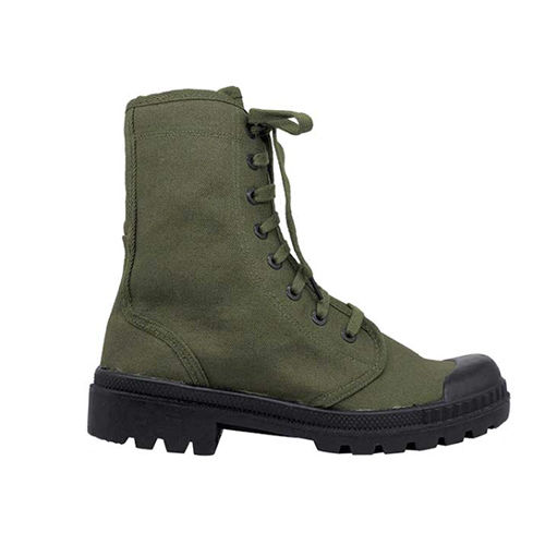 Army Green Military Canvas Boots