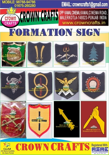 FORMATION SIGN MIlatary Badges