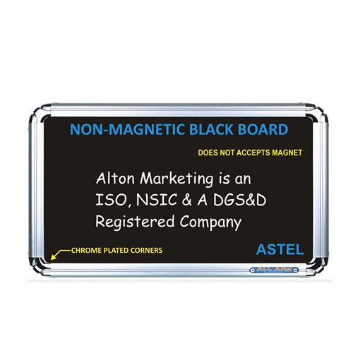 Aluminium Non Magnetic Black Chalk Boards