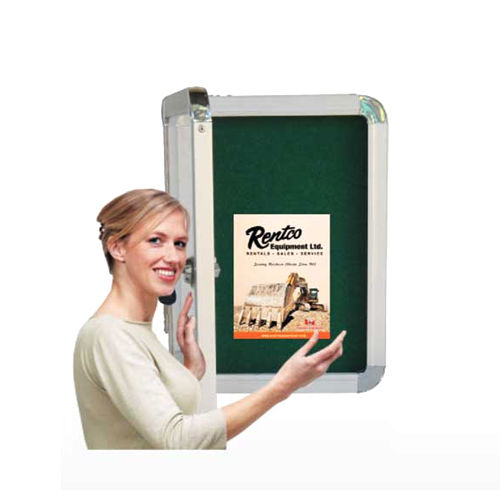 Silver And Green Regular Series Door Cover Notice Boards