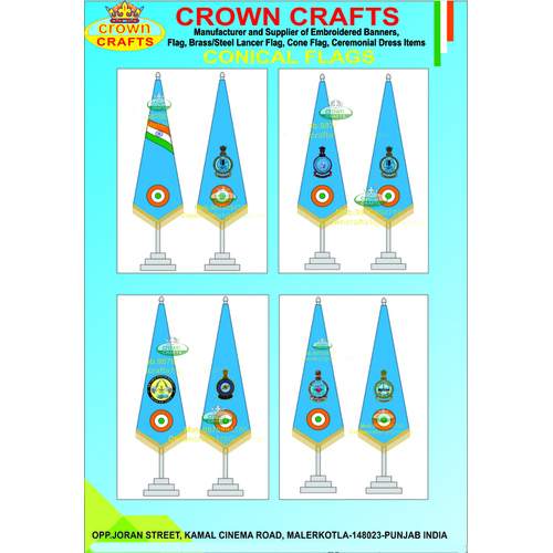 Itvp Conical Military Flag Size: As Per Customer