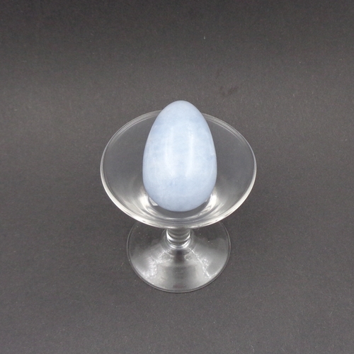 Easy To Clean Blue Calcite Eggs For Home Decoration