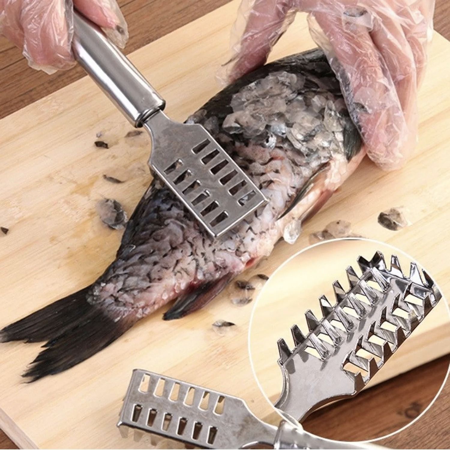 FISH SCALE REMOVER SCRAPER SS