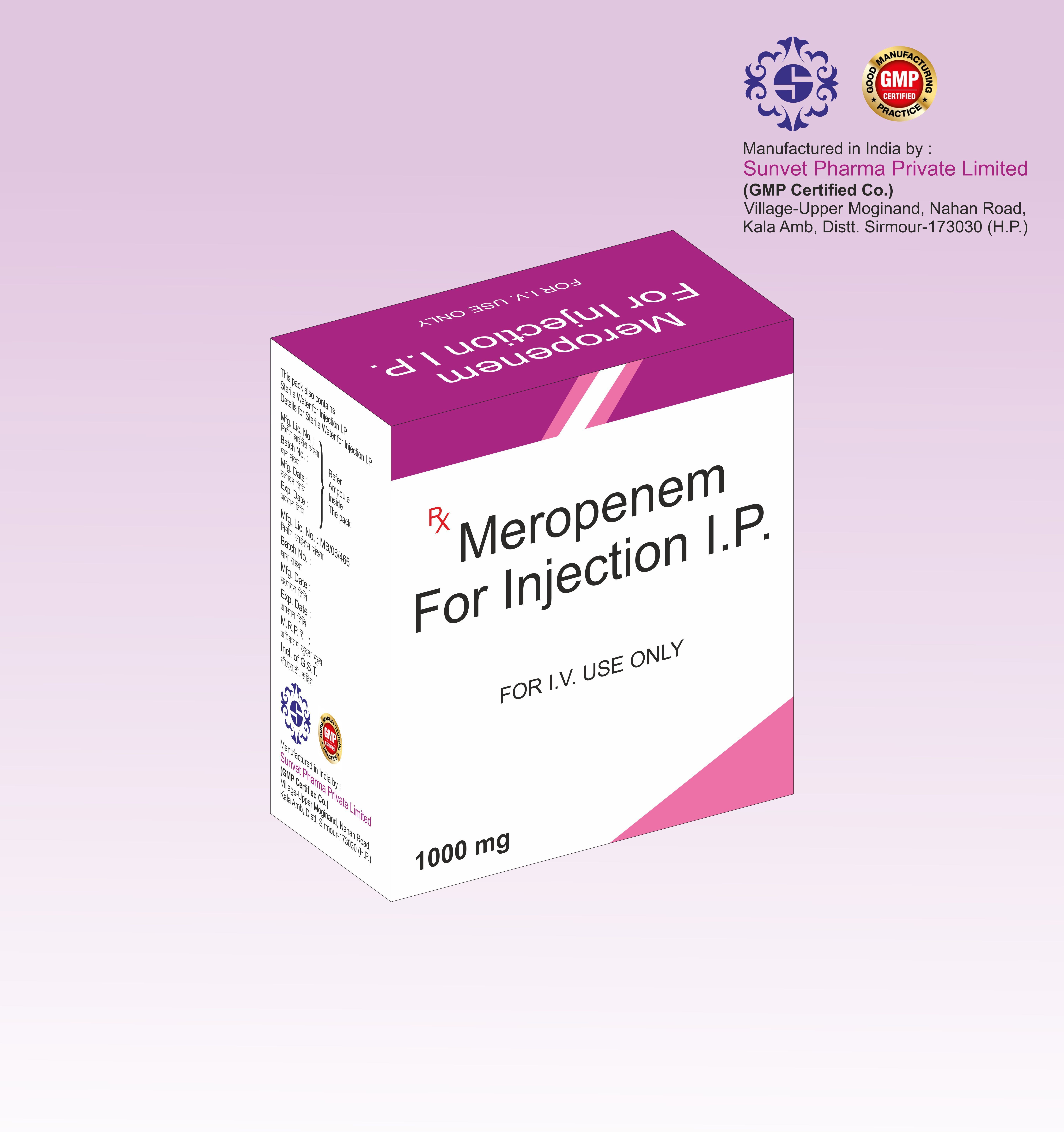 MEROPENEM  INJECTION  IN THIRD PARTY MANUFACTURING