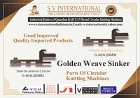 T038-TD-A030-03-3.5E-GC 0.40.20MM - DOUBLE TERRY MACHINES INNER PILE SINKERS