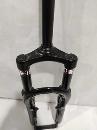 BICYCLE SUSPENSION FORK DOUBLE CROWN 24 INCH 38MM 195MM THREDLESSS