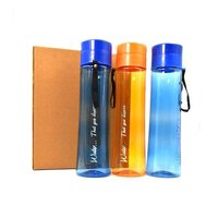 UNBREAKABLE LEAKPROOF DURABLE BPA FREE NON-TOXIC PLASTIC WATER BOTTLES 1 LITRE (PACK OF 3 ASSORTED COLOR) (2716)