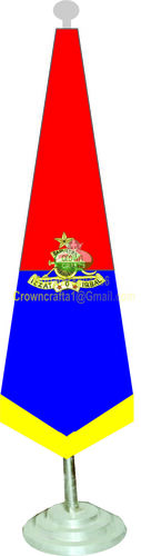 R T conical Military flag