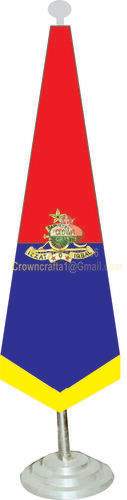 r t conical Military flag