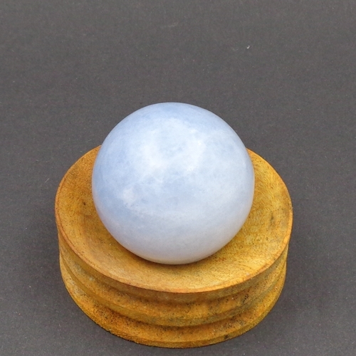 Easy To Clean Blue Calcite Sphere For Home Decoration