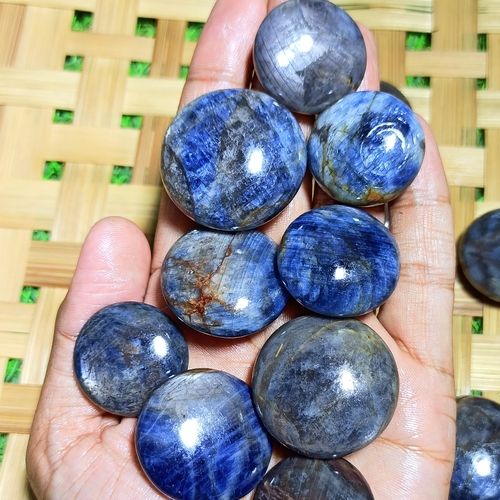 Easy To Clean Blue Sapphire Coins For Home Decoration