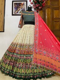 Printed Lehenga Choli In Heavy Butter Silk
