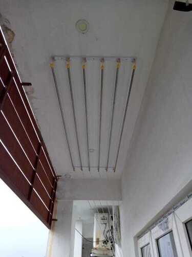 Ceiling mounted pulley type cloth drying hangers in Jellippara Palakad