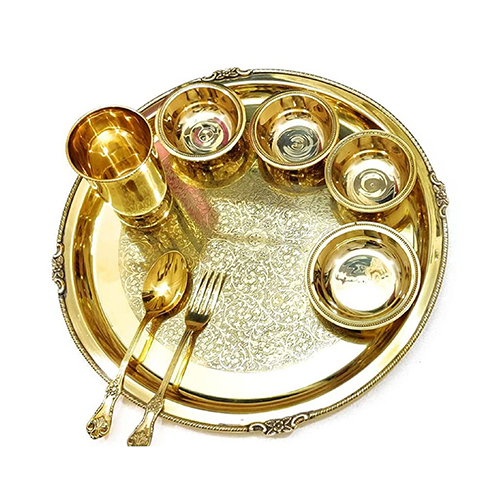 TamraPatra Royal Brass Dinner Set of 8