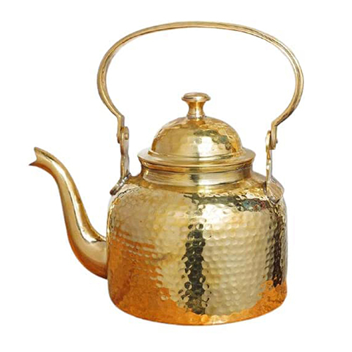 TamraPatra 500ml Hammered Stovetop Brass Kettle