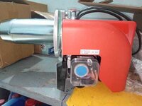 Ecoflam Industrial Gas Burner - Aluminium, 50x50 Mm, Red | 105 Kw Gas Capacity, High Efficiency Hpv System, Easy Maintenance Design
